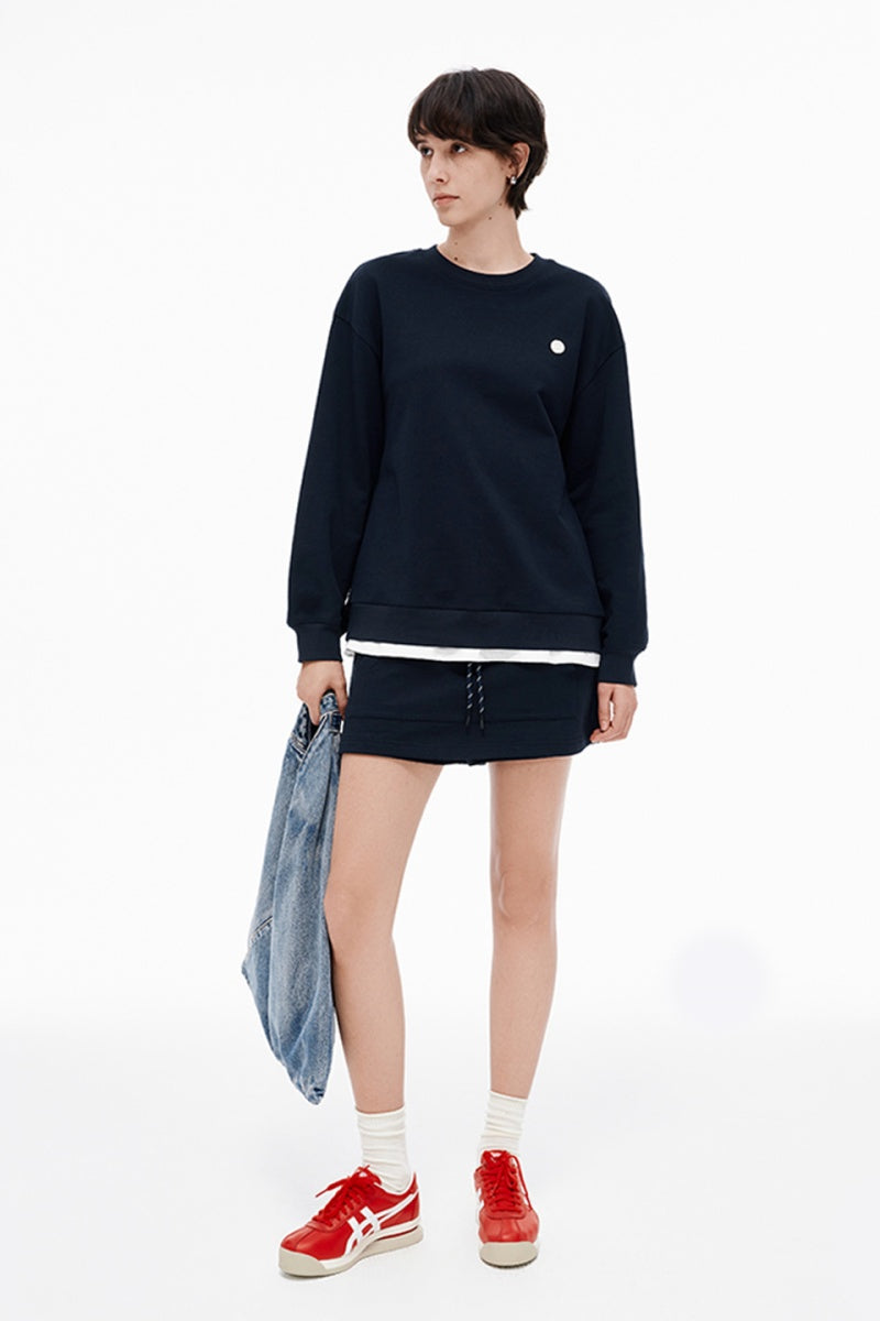 SELFWHO Loose Slim Top Long Sleeves