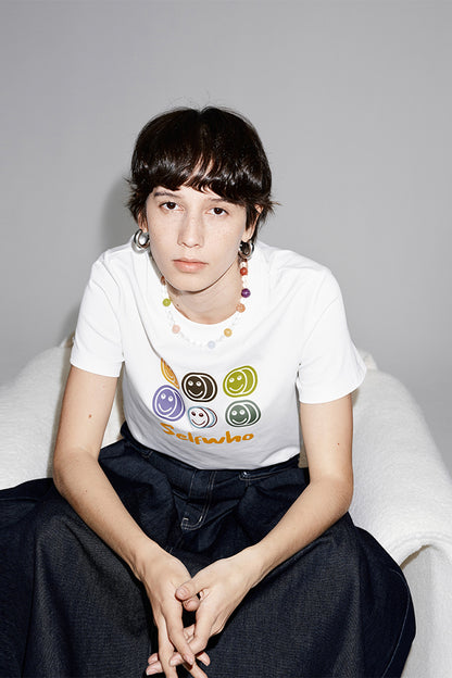 SELFWHO Smiley Closet Print Short Sleeve T-shirt