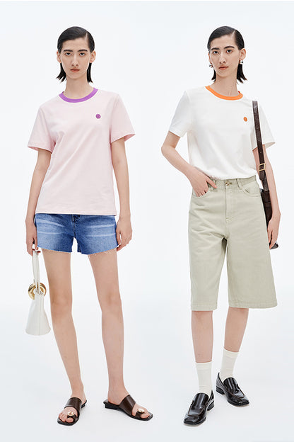 SELFWHO Smiley Wardrobe Contrast Short Sleeve