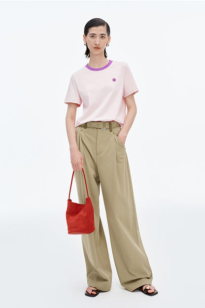 SELFWHO Smiley Wardrobe Contrast Short Sleeve