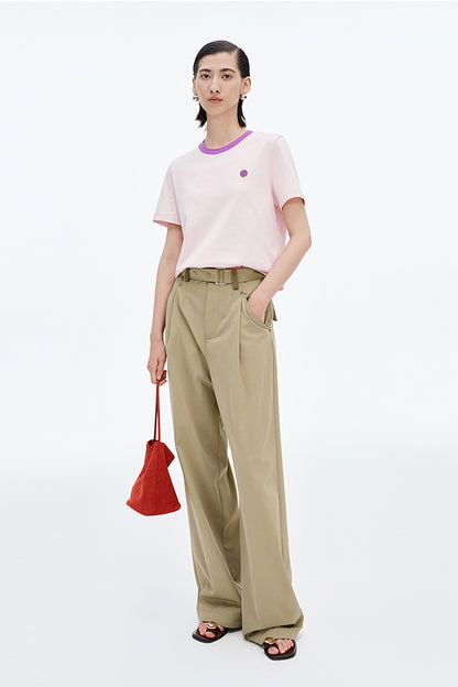 SELFWHO Smiley Wardrobe Contrast Short Sleeve