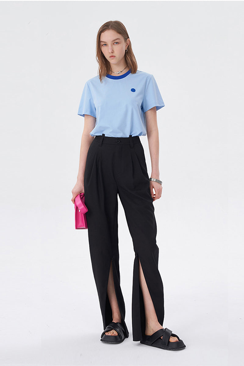 Smiley Wardrobe Contrast Short Sleeve