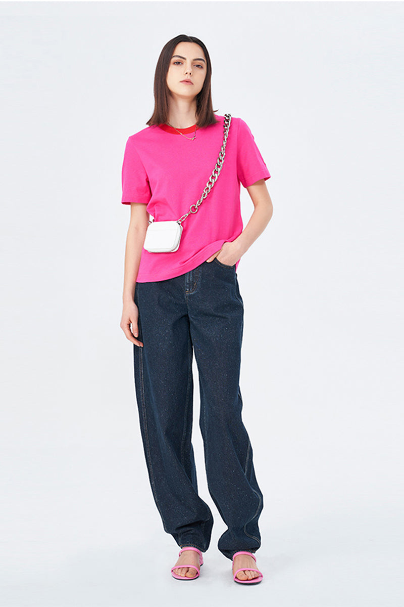 Smiley Wardrobe Contrast Short Sleeve