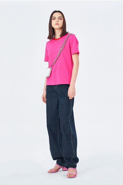 SELFWHO Smiley Wardrobe Contrast Short Sleeve