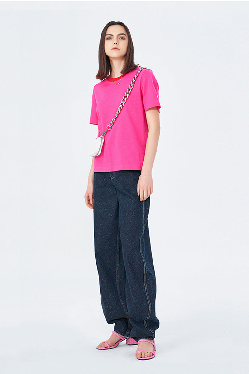 Smiley Wardrobe Contrast Short Sleeve