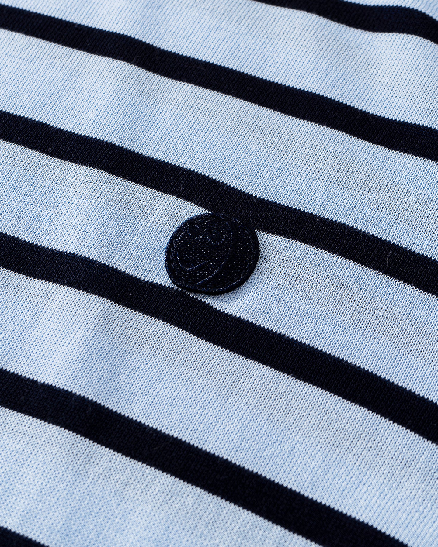 Cotton Acetate Striped Long-Sleeve