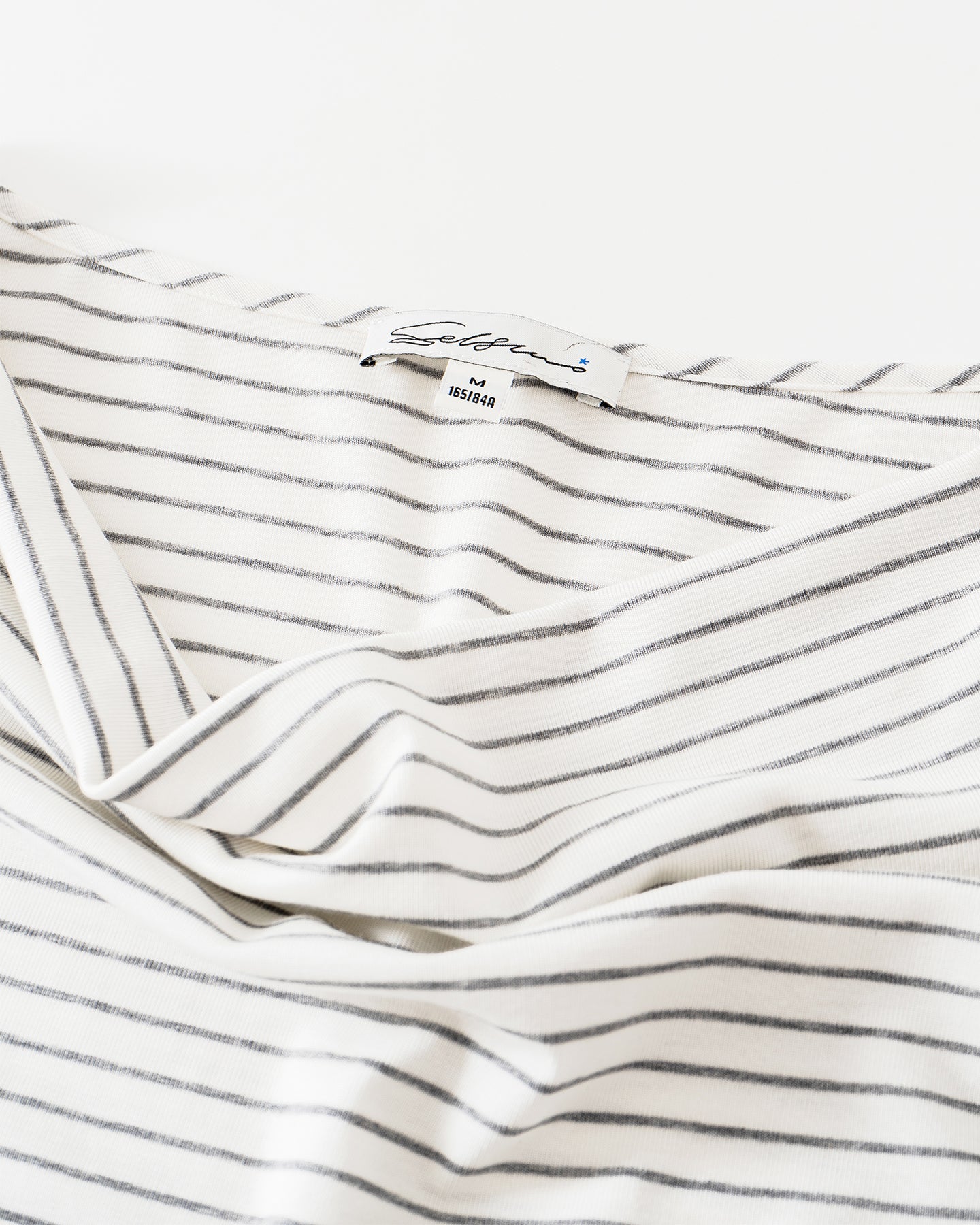 Irregular Striped Short-Sleeve Top