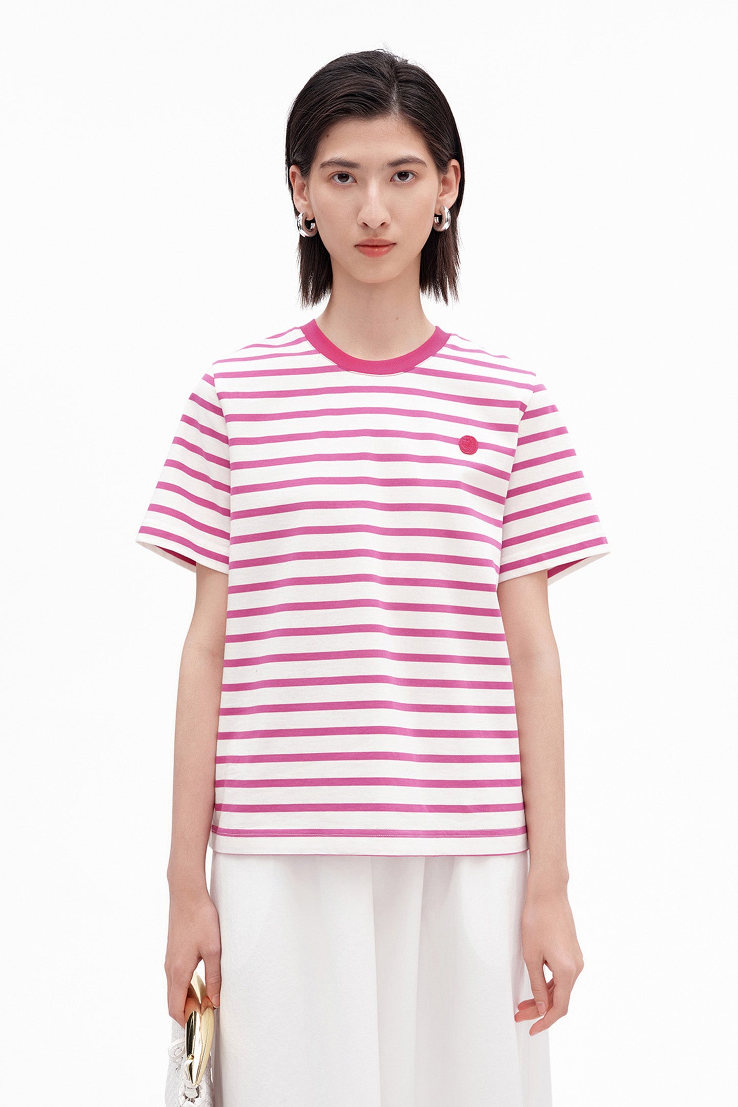 Classic Striped Short-Sleeve Top