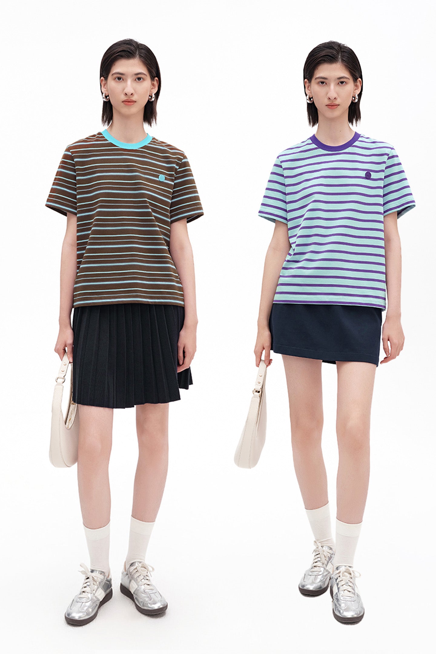 Classic Striped Short-Sleeve Top