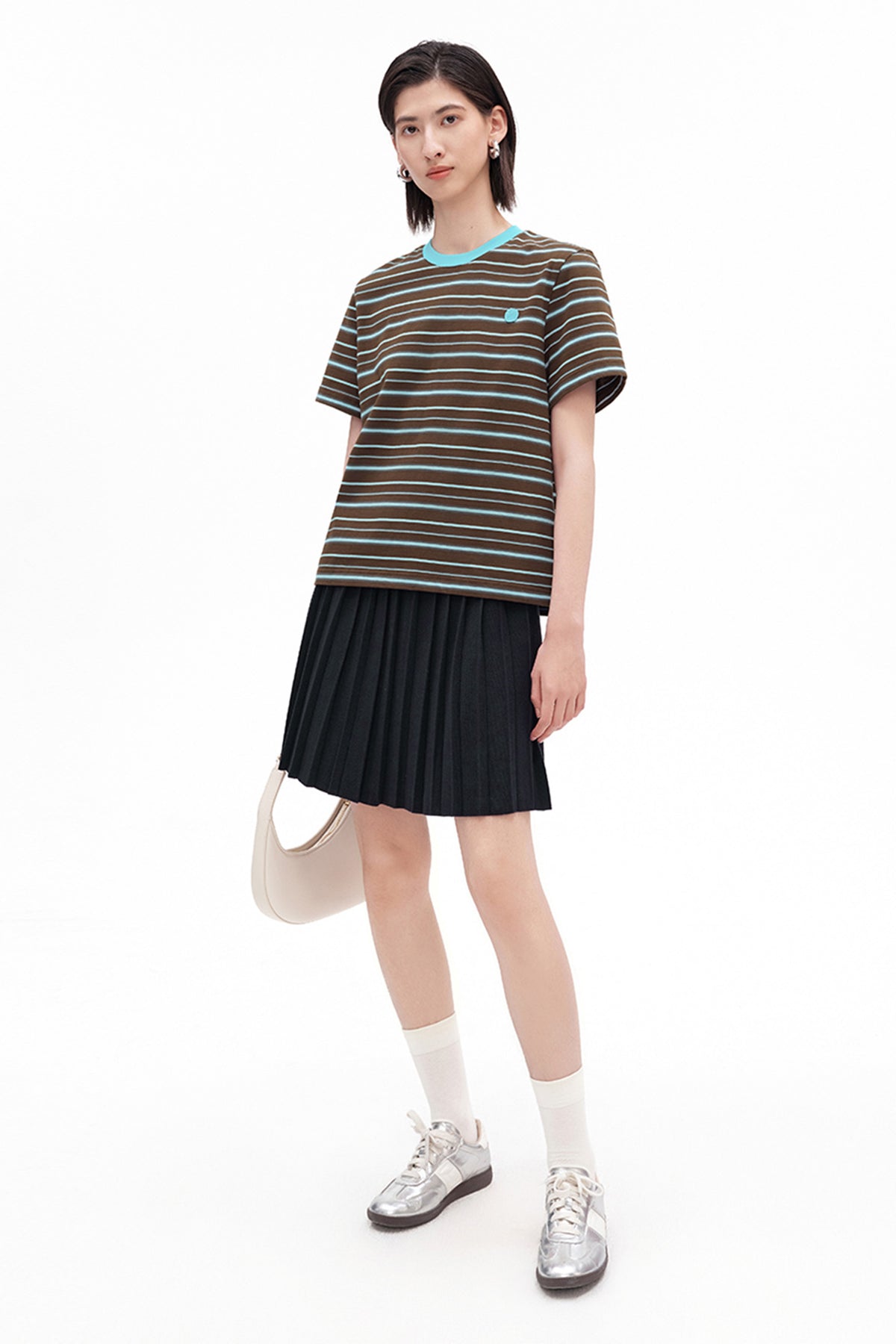 Classic Striped Short-Sleeve Top