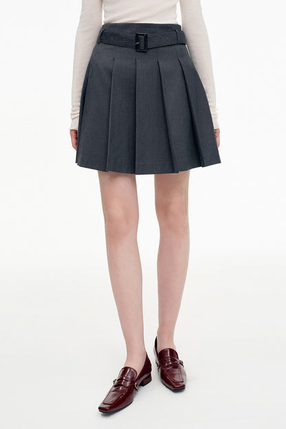 SELFWHO Sheep Wool Blended Woolen Coat Set