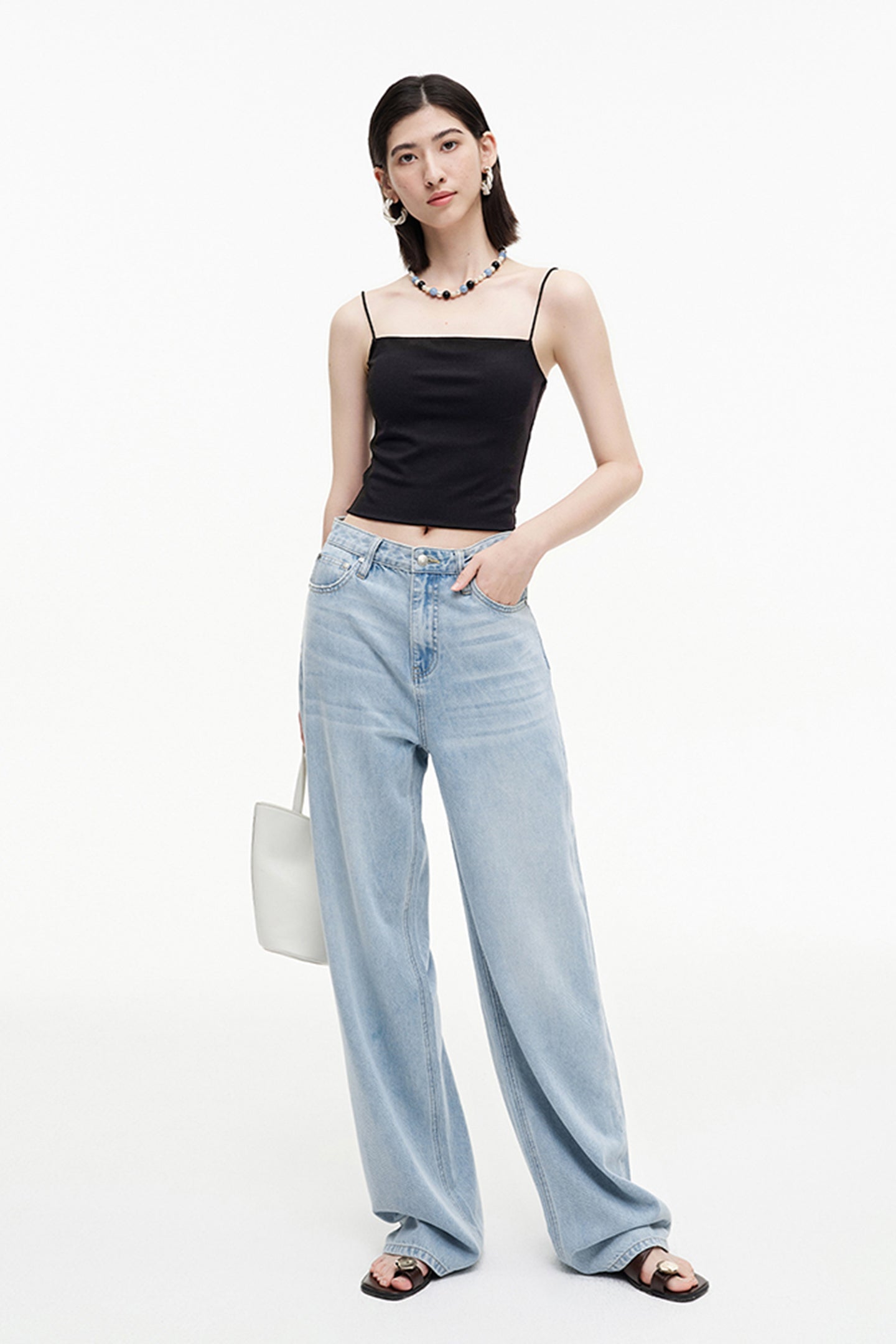 SELFWHO Meconopsis Series with chest pad integrated inner camisole