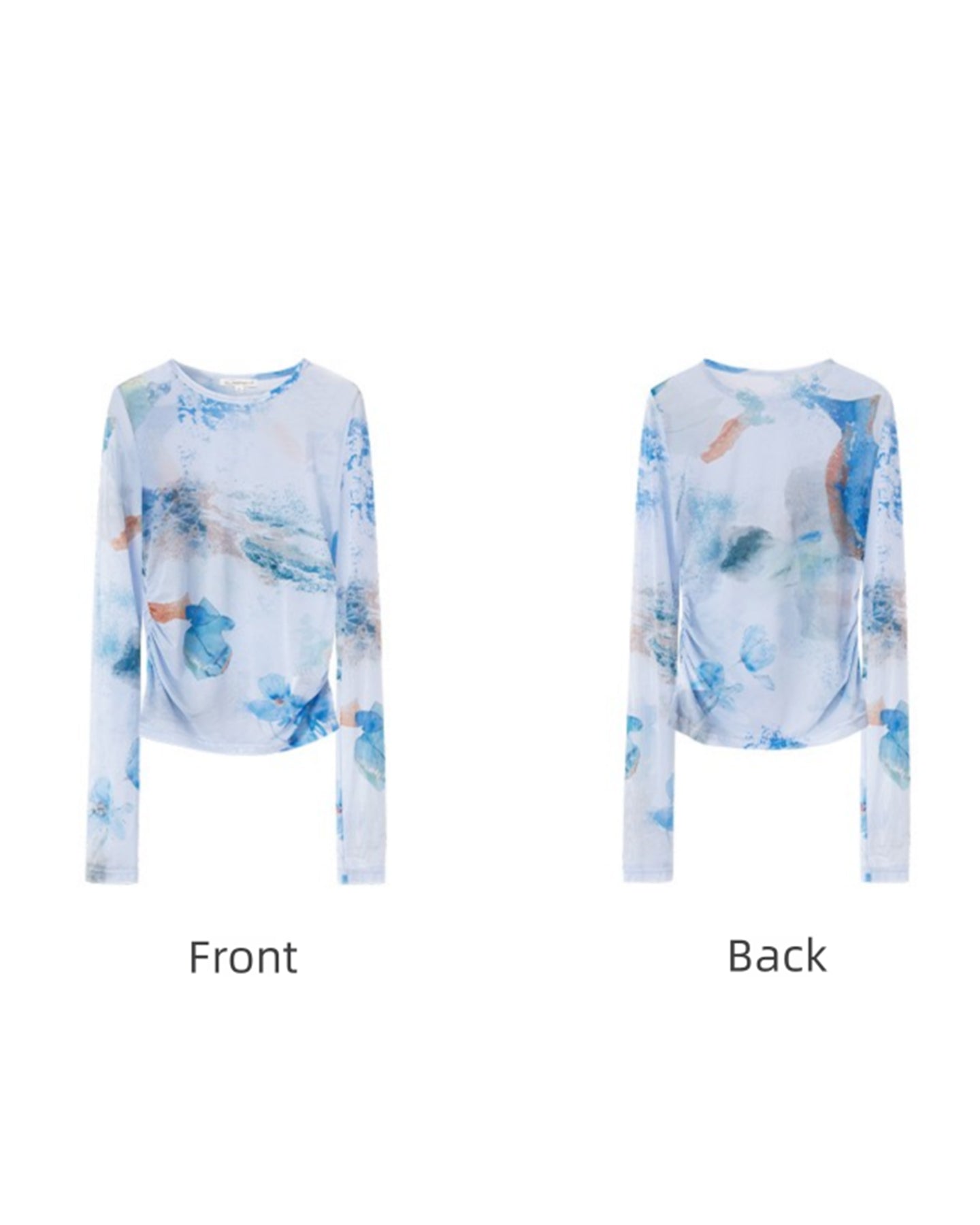 Meconopsis series printed bottoming shirt