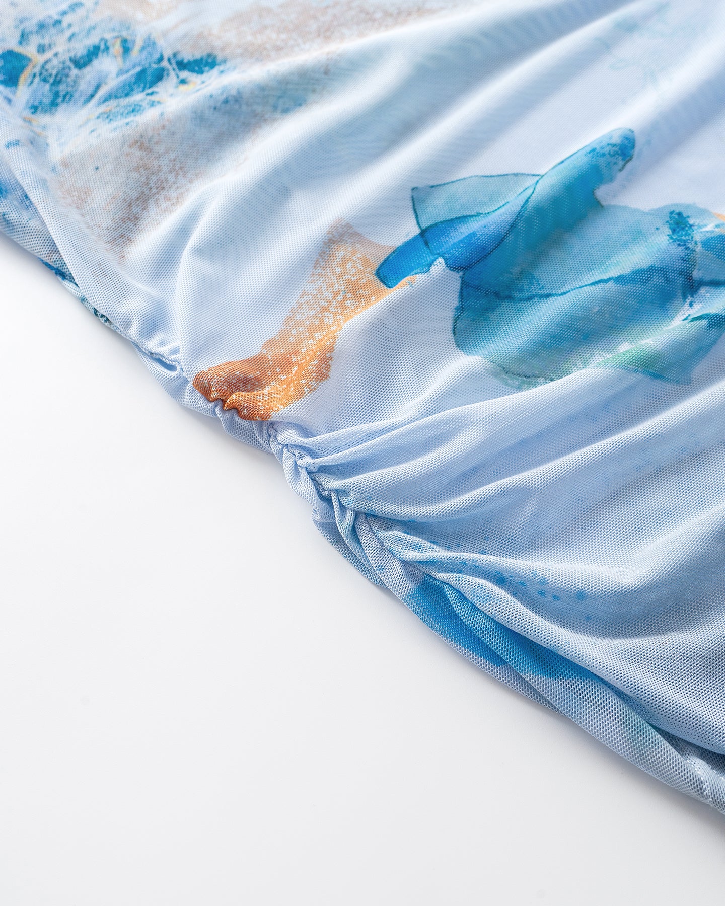 Meconopsis series printed bottoming shirt