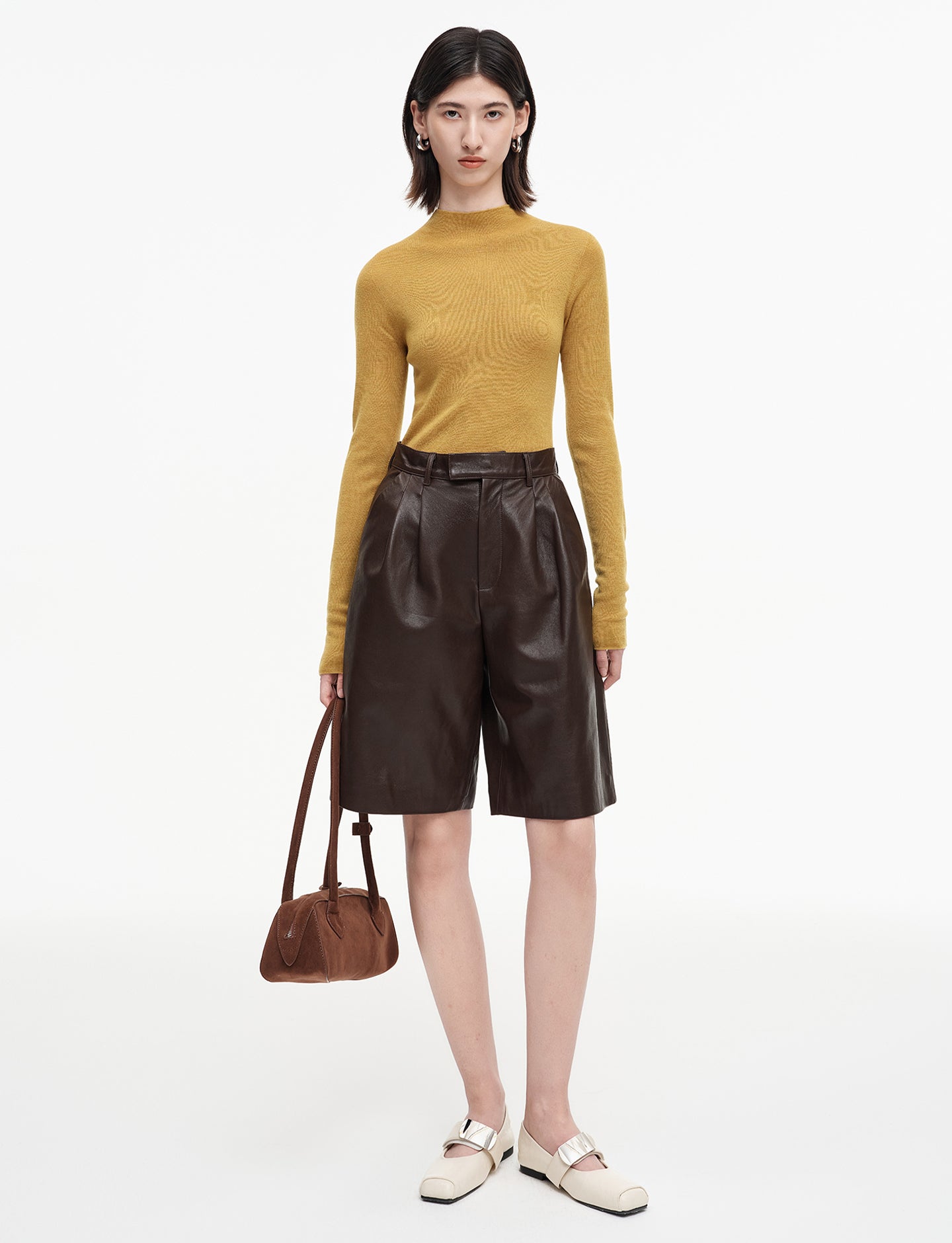 Merino Wool Half Turtleneck Sweater