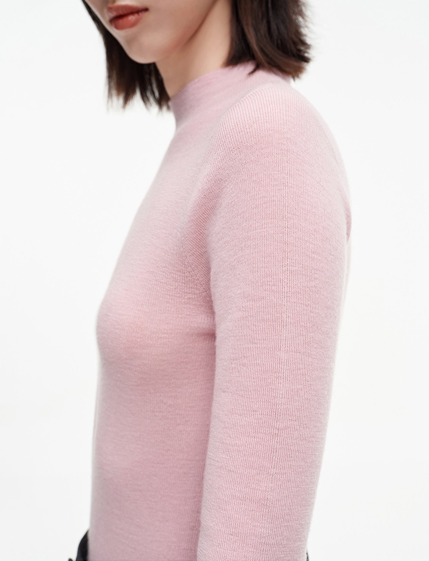 Merino Wool Half Turtleneck Sweater
