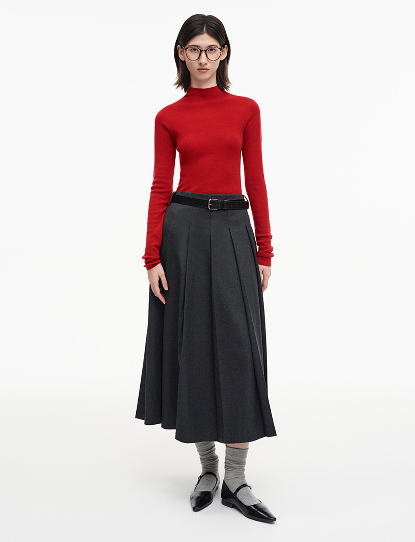 Merino Wool Half Turtleneck Sweater