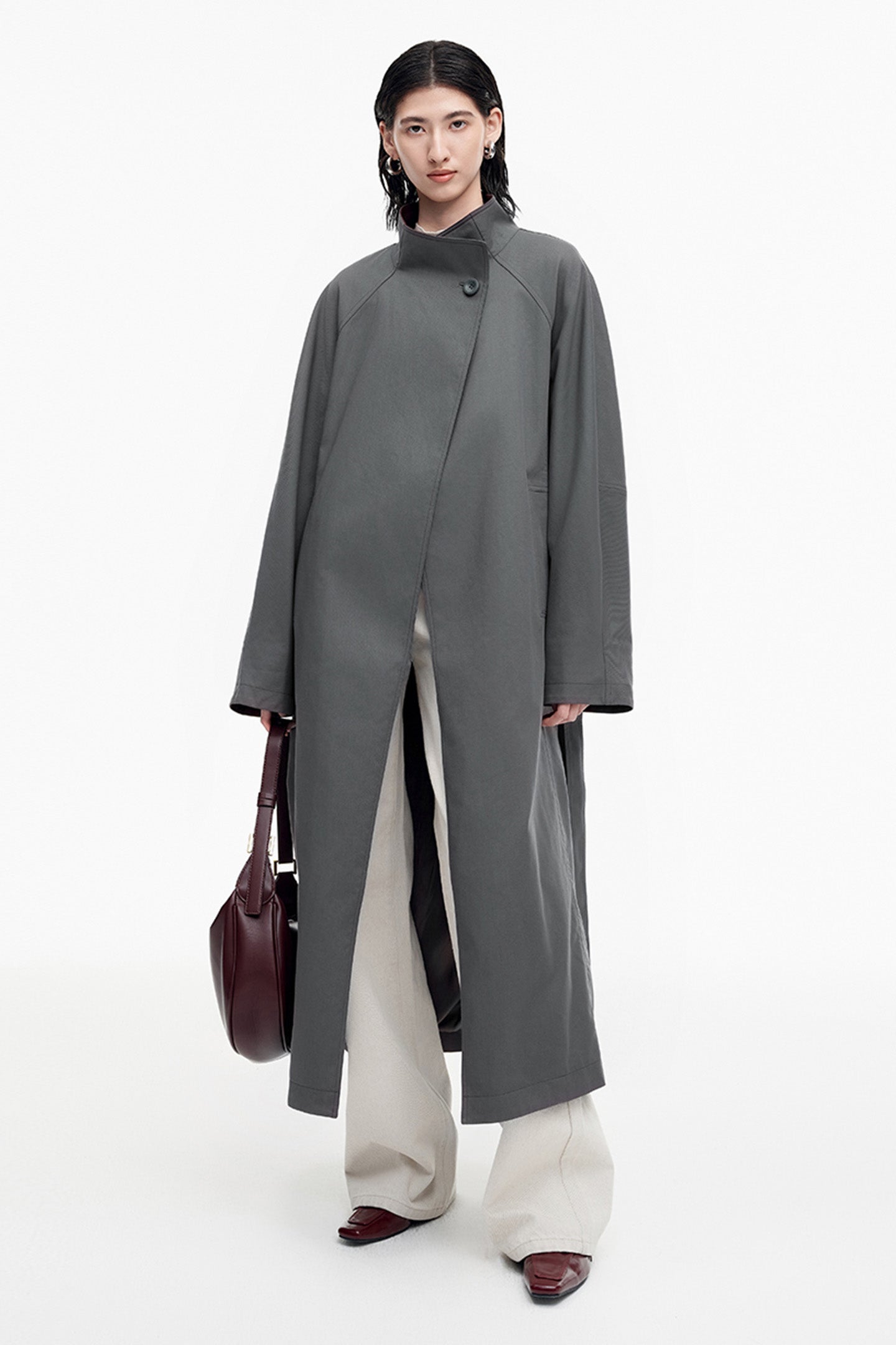 SELFWHO Cotton Blend Double-Faced Coat