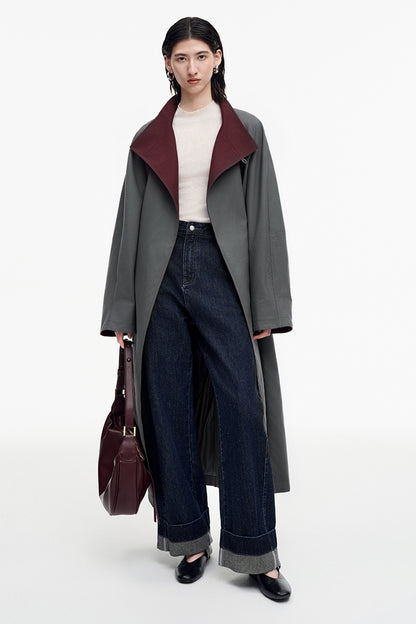 SELFWHO Cotton Blend Double-Faced Coat