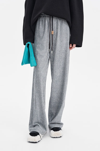 SELFWHO Commuter Versatile Striped Casual Pants