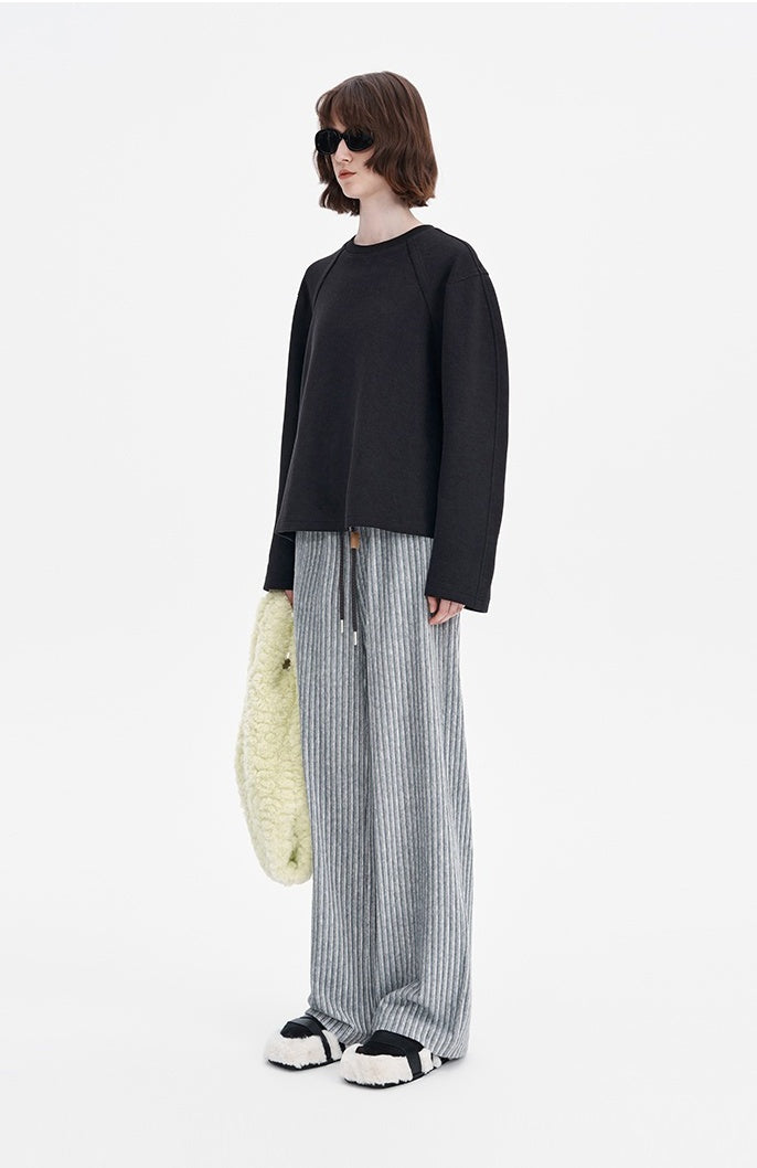 SELFWHO Commuter Versatile Striped Casual Pants