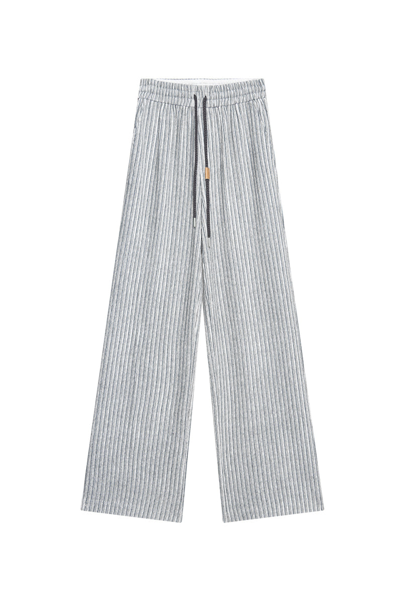 SELFWHO Commuter Versatile Striped Casual Pants