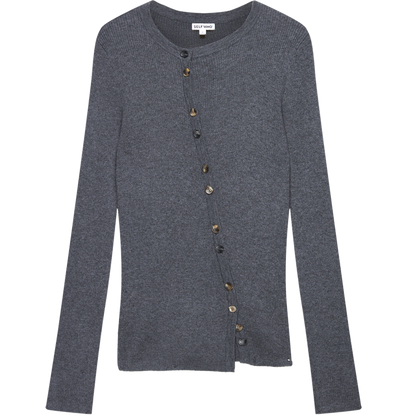 Cashmere Wool Blend Knitted Cardigan Long Sleeves