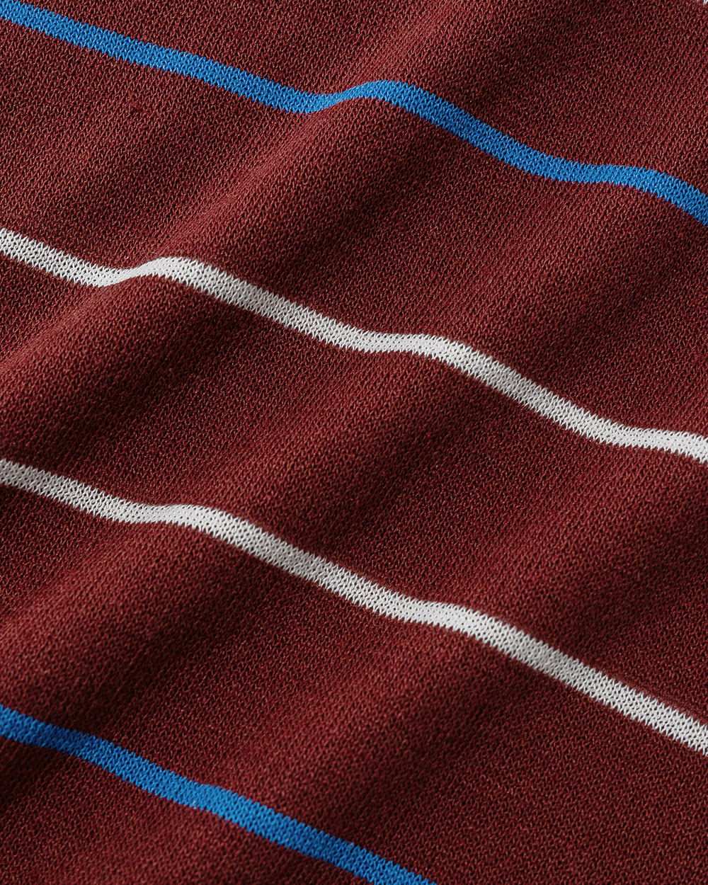 Contrast Stripe Linen Sleeve Top