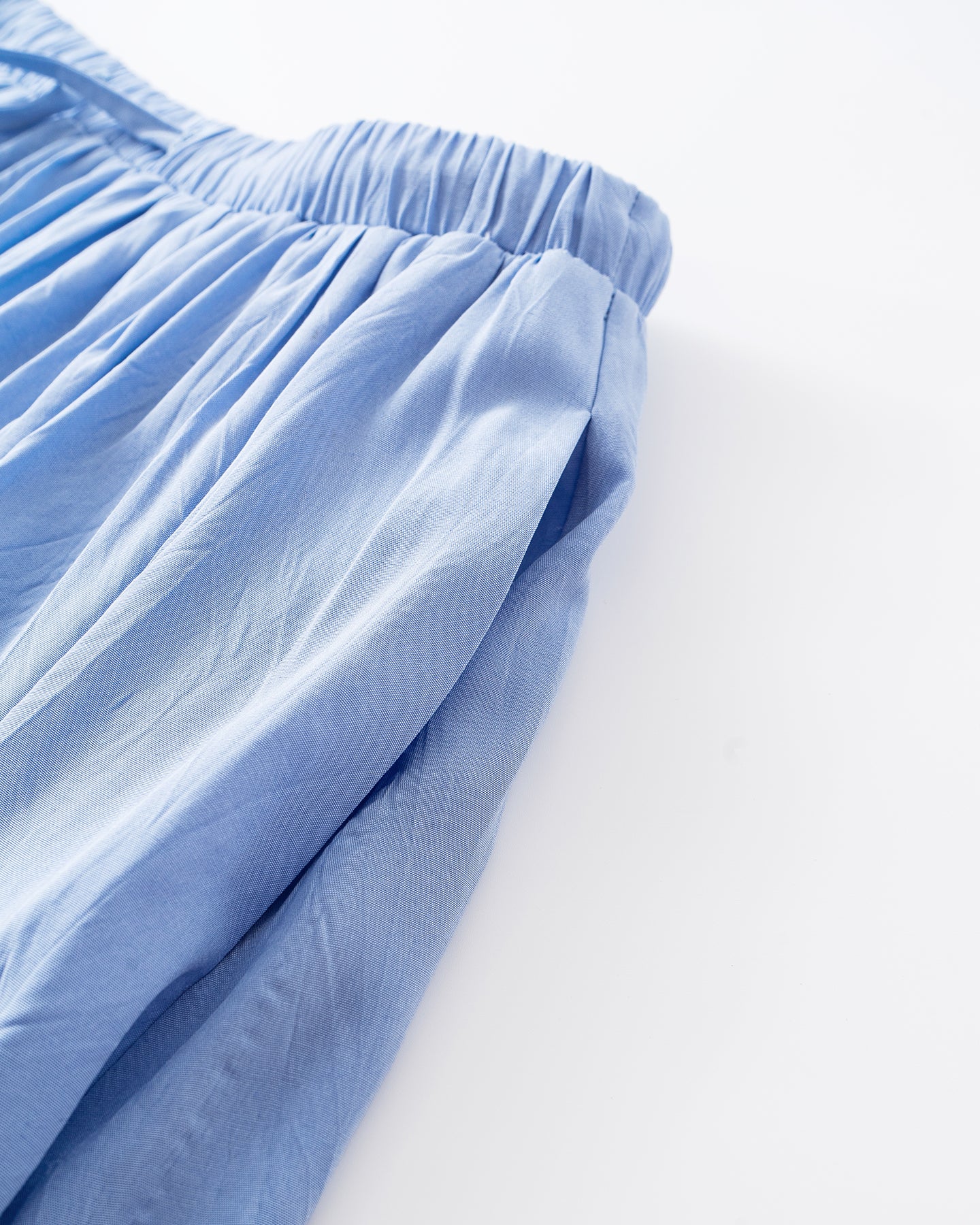 Meconopsis series pleated drawstring skirt
