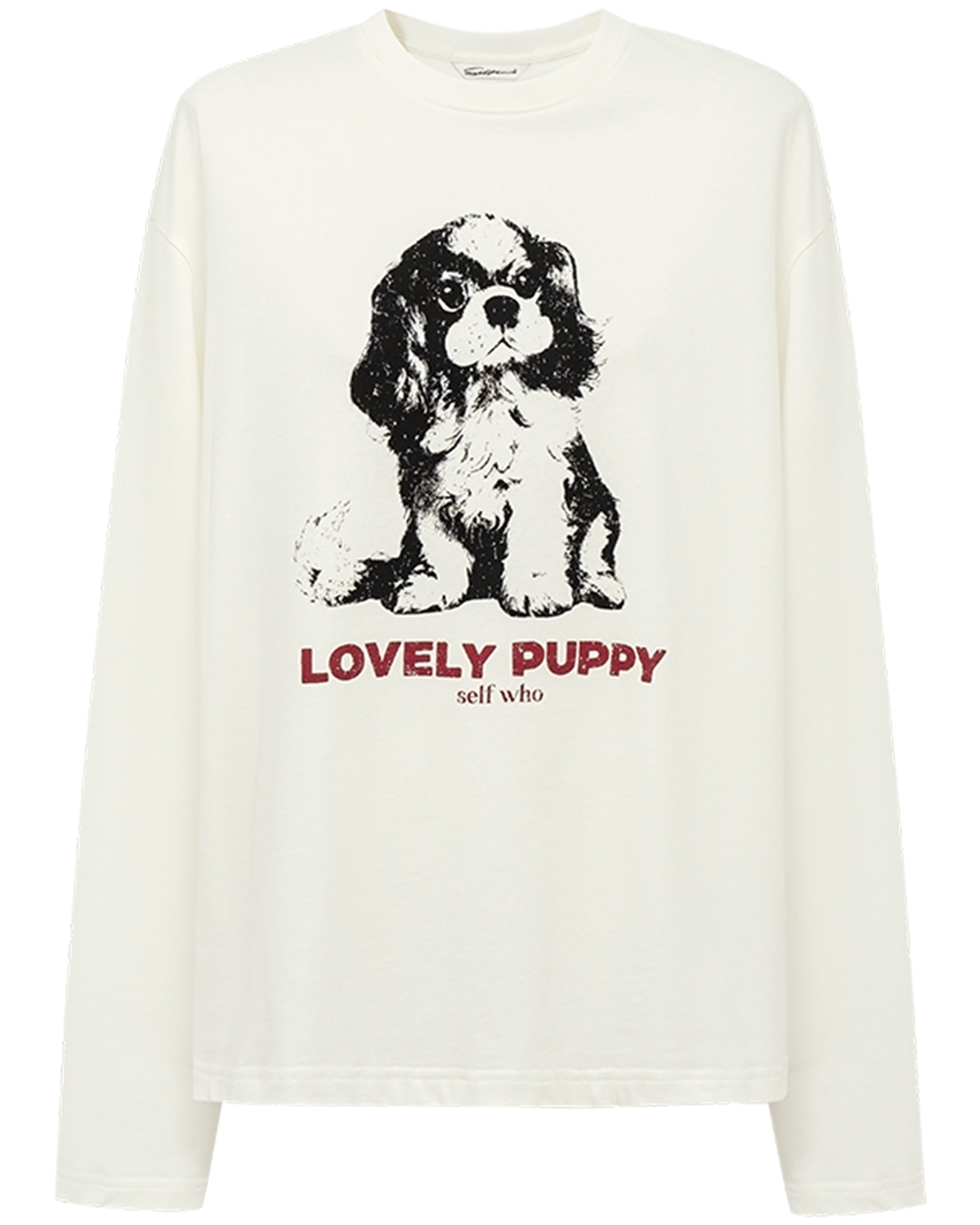 Springer Spaniel Graphic Long Sleeve Tee-Cotton-Blend