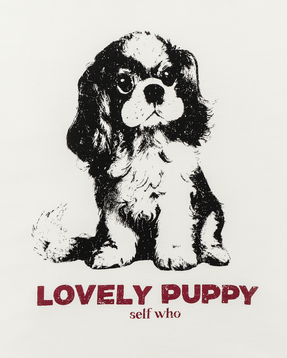 Springer Spaniel Graphic Long Sleeve Tee-Cotton-Blend