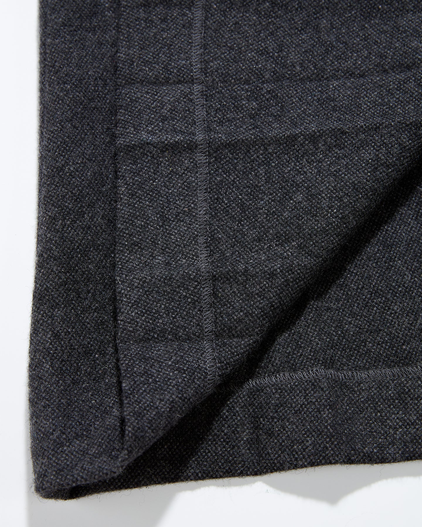 Wool Blend Gray Pleated Skirt