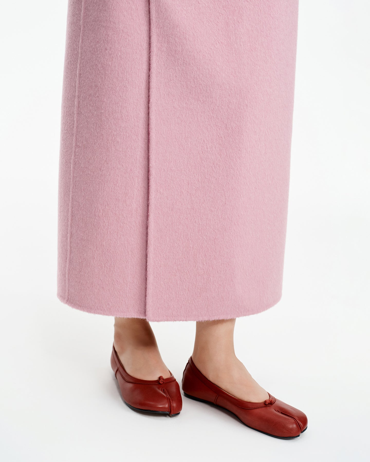 New Chinese-style light pink half-length skirt