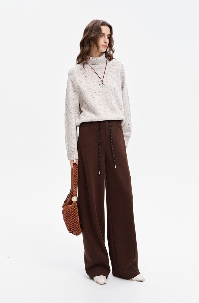 SELFWHO commuter loose drawstring casual pants