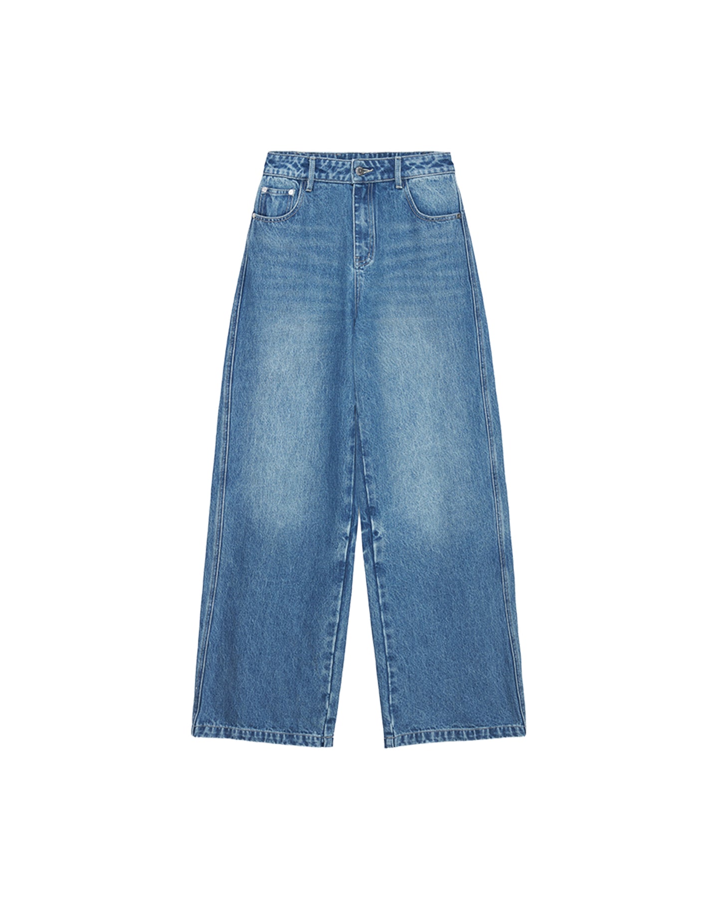 Vintage floral washed jeans