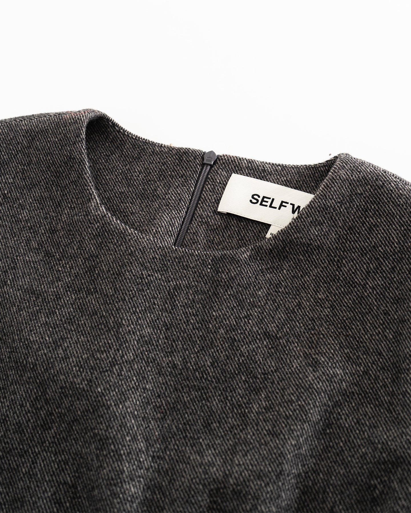 Grey Wool Blend Tank Dress