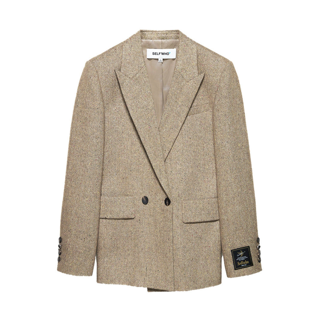 Retro old money style suit  for women loose versatile suit