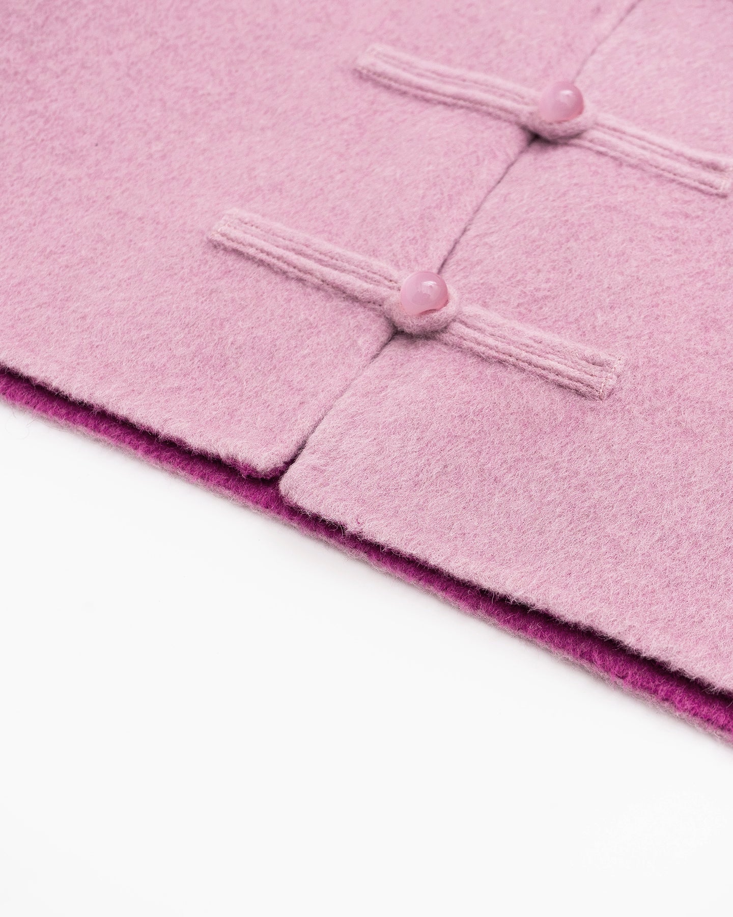 Pink wool Chinese style jacket spring wear