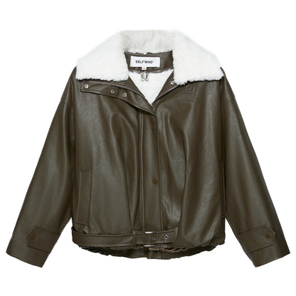 Flight Jacket Green Leather Jacket Clothes