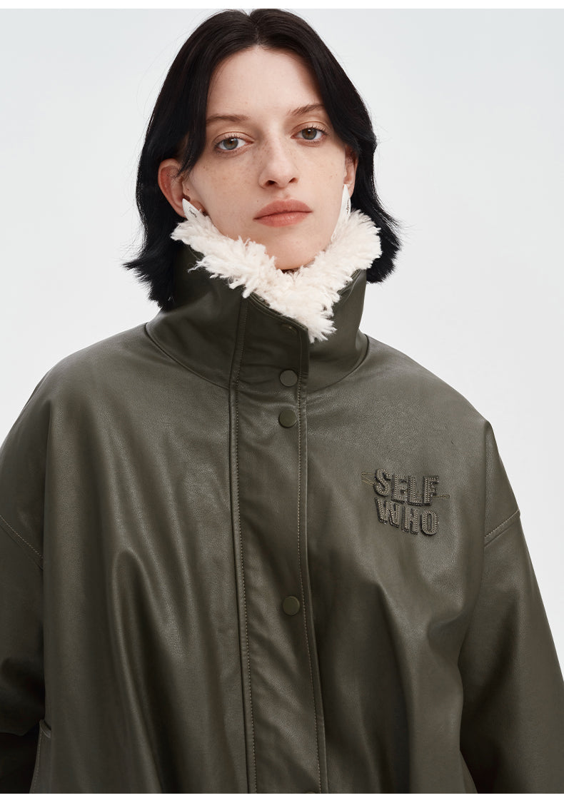 Flight Jacket Green Leather Jacket Clothes