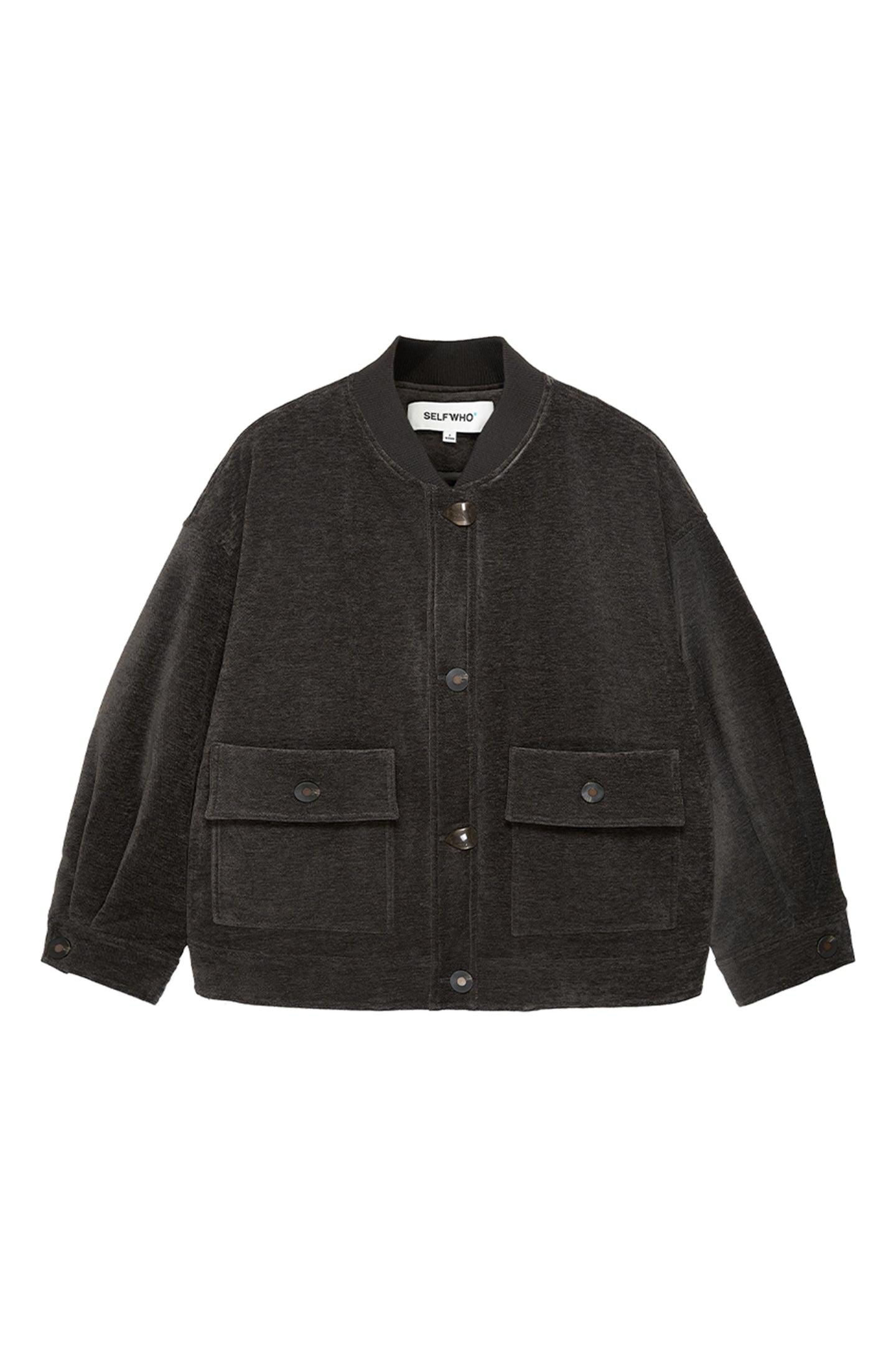 SELFWHO Bahn Style Down-Feel White Duck Down Baseball Down Jacket