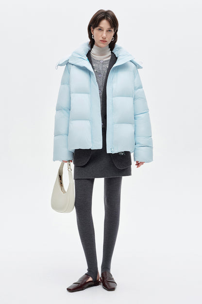 SELFWHO Duck Down Hooded Down Jacket