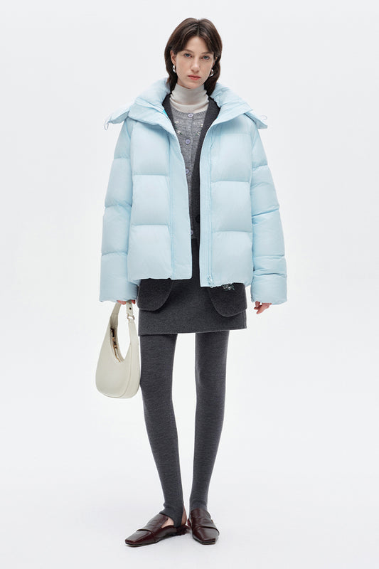 SELFWHO Duck Down Hooded Down Jacket