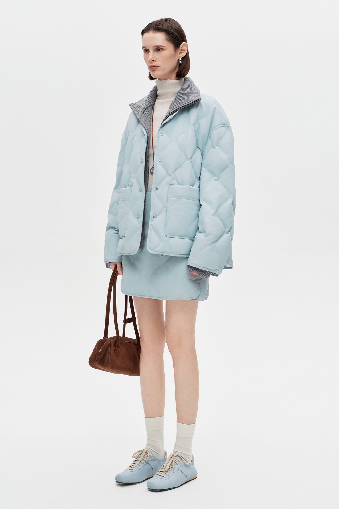 SELFWHO Collared Down Jacket