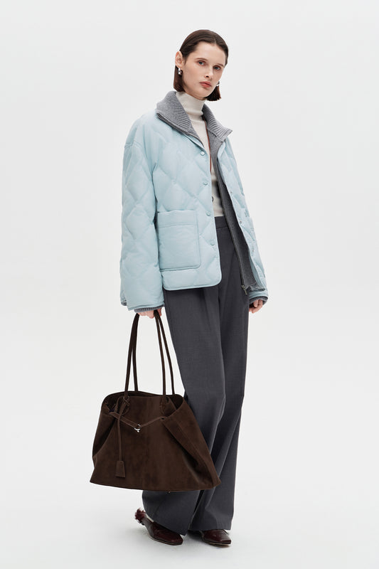 SELFWHO Collared Down Jacket