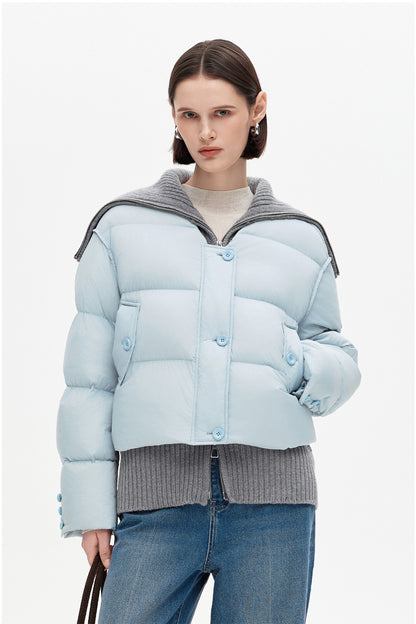 SELFWHO Duck Down Lapel Down Jacket
