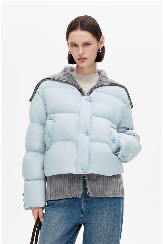 SELFWHO Duck Down Lapel Down Jacket