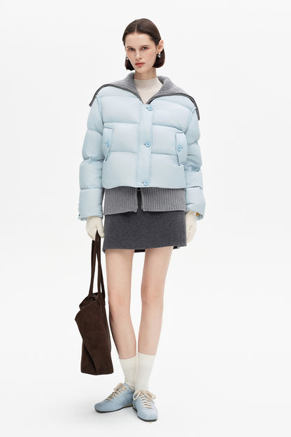 SELFWHO Duck Down Lapel Down Jacket