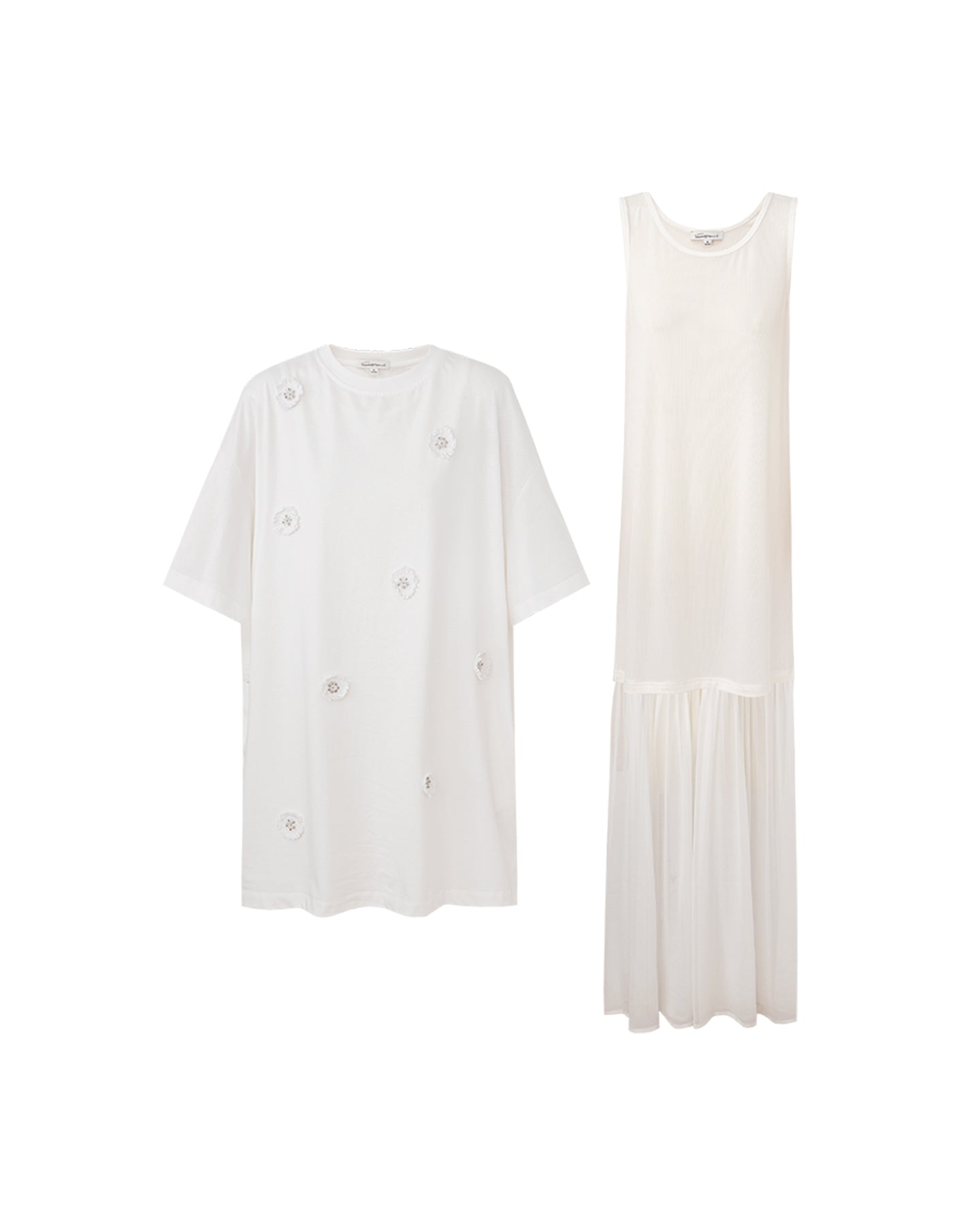 Acetate Blend Woven Patchwork Dress
