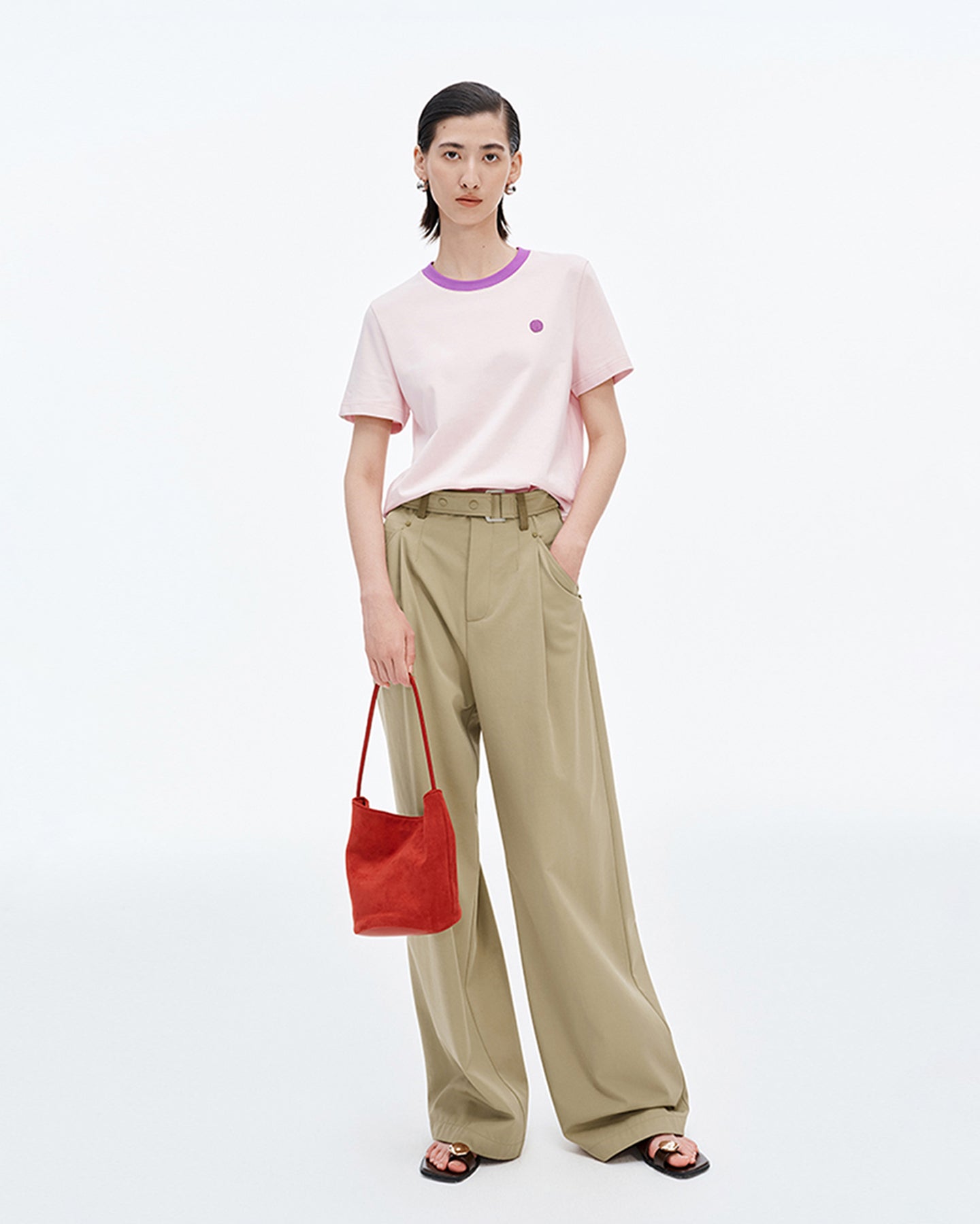 Smiley Wardrobe Contrast Short Sleeve